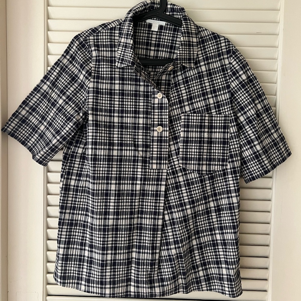 COS seersucker shirt